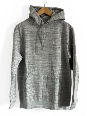 Volcom Grey Pullover Hoodie Size M | Classic Logo | EUC